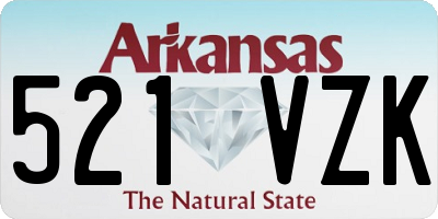 AR license plate 521VZK