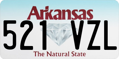 AR license plate 521VZL