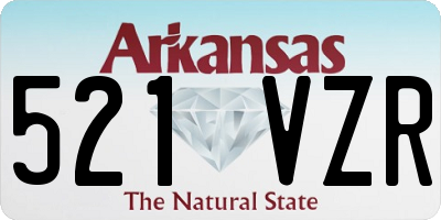 AR license plate 521VZR