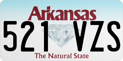 AR license plate 521VZS