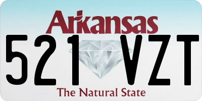 AR license plate 521VZT