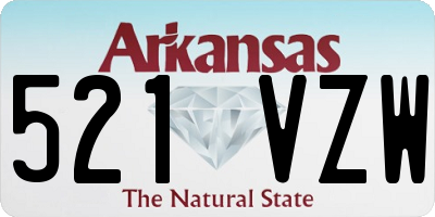 AR license plate 521VZW