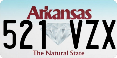 AR license plate 521VZX