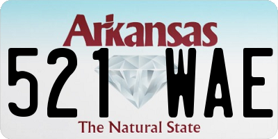 AR license plate 521WAE