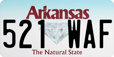AR license plate 521WAF