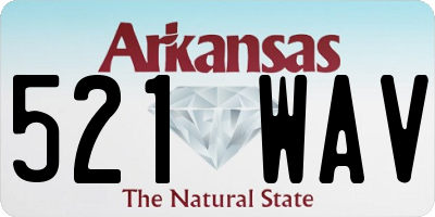 AR license plate 521WAV