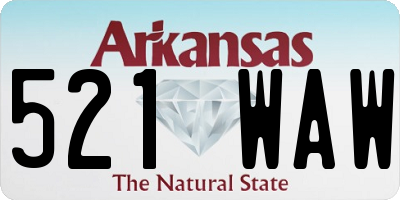 AR license plate 521WAW