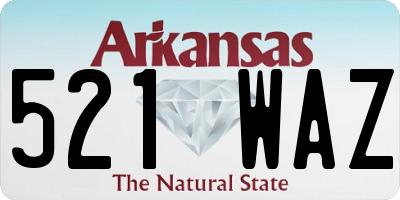 AR license plate 521WAZ