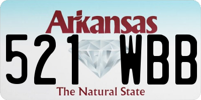 AR license plate 521WBB