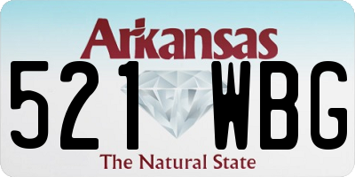 AR license plate 521WBG
