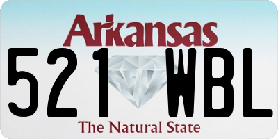 AR license plate 521WBL