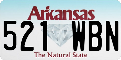 AR license plate 521WBN