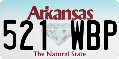 AR license plate 521WBP