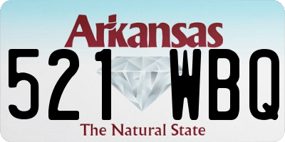 AR license plate 521WBQ