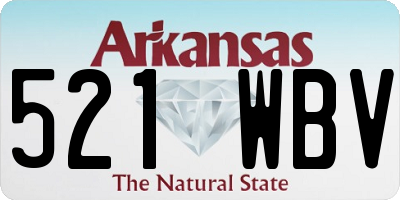 AR license plate 521WBV