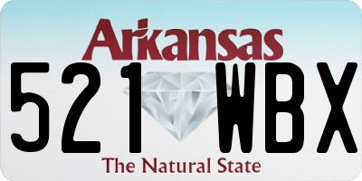 AR license plate 521WBX