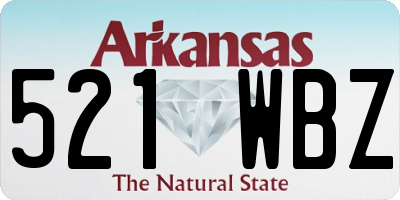 AR license plate 521WBZ