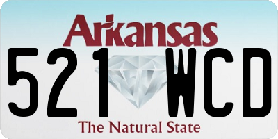 AR license plate 521WCD
