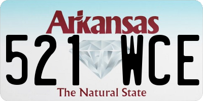 AR license plate 521WCE