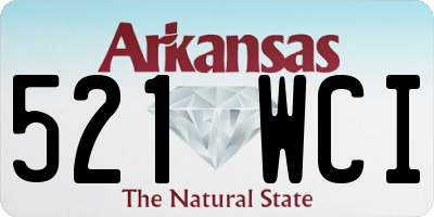 AR license plate 521WCI