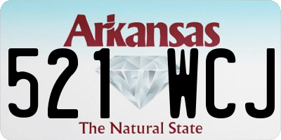 AR license plate 521WCJ