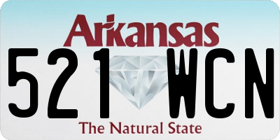 AR license plate 521WCN