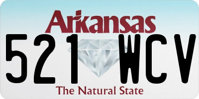 AR license plate 521WCV