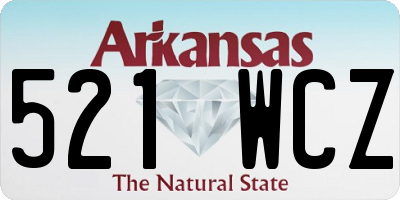 AR license plate 521WCZ