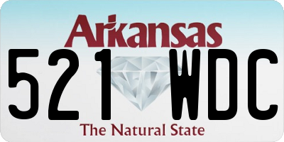 AR license plate 521WDC