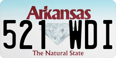 AR license plate 521WDI