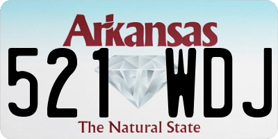 AR license plate 521WDJ