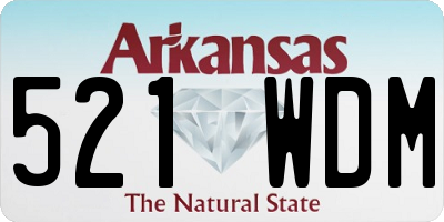 AR license plate 521WDM