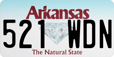 AR license plate 521WDN
