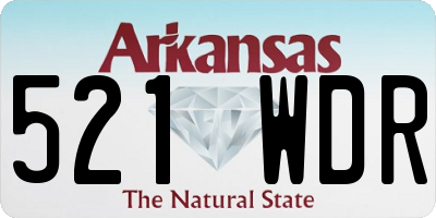 AR license plate 521WDR