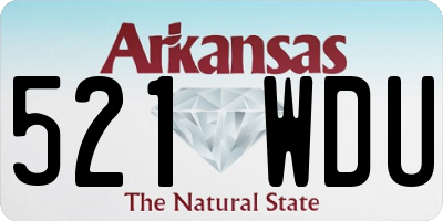 AR license plate 521WDU