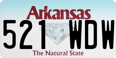 AR license plate 521WDW