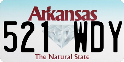 AR license plate 521WDY