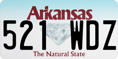 AR license plate 521WDZ