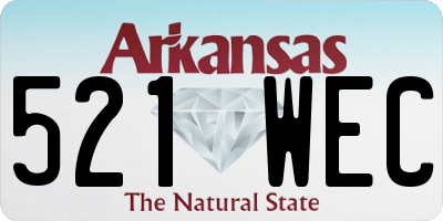 AR license plate 521WEC