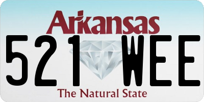 AR license plate 521WEE