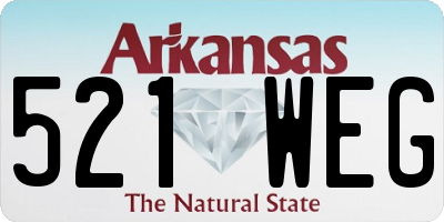 AR license plate 521WEG