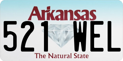 AR license plate 521WEL