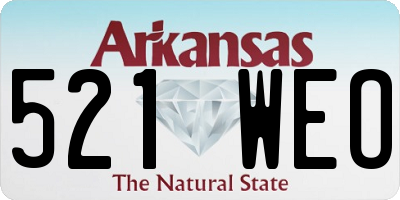 AR license plate 521WEO