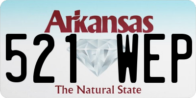 AR license plate 521WEP