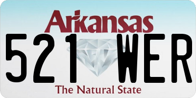 AR license plate 521WER