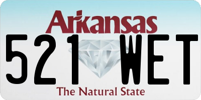AR license plate 521WET