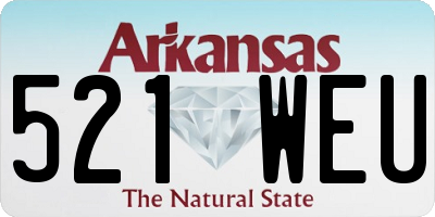 AR license plate 521WEU