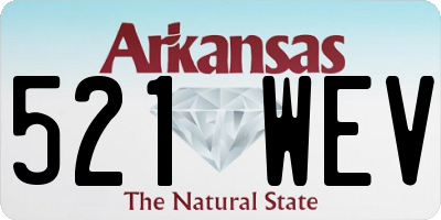 AR license plate 521WEV