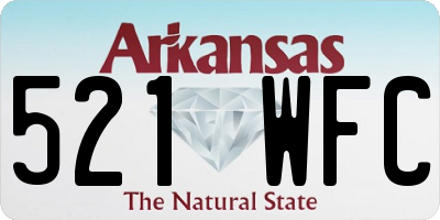 AR license plate 521WFC