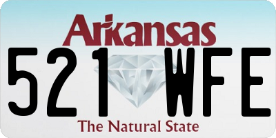 AR license plate 521WFE